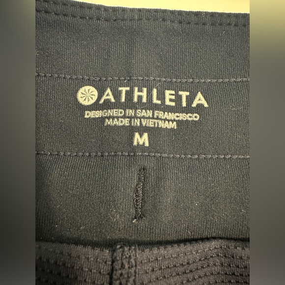 Mint ATHLETA Metro Downtown Skort Skirt Shorts Navy Blue Side Ribbon Tuxedo - Picture 9 of 13